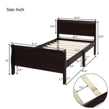 Load image into Gallery viewer, Platform Bed Frame Mattress Foundation Sleigh Bed With Headboard / Footboard / Wood Slat Suppor
