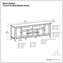 Load image into Gallery viewer, Warm Shaker - Handcrafted TV Media Stand