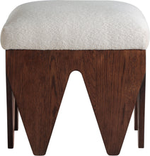 Load image into Gallery viewer, Altair - Fabric Bench - Dark Brown Base