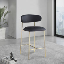 Load image into Gallery viewer, Lupita - Counter Stool With Brushed Gold Frame (Set of 2)