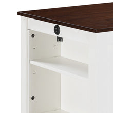 Load image into Gallery viewer, Graham - Small Space Counter Height Dining Table With USB Charging Ports And Shelves