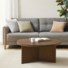 Load image into Gallery viewer, Round Coffee Table With Solid Veneer Top