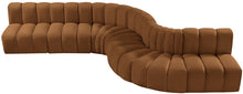 Load image into Gallery viewer, Arc - Velvet 7 Piece Modular Sofa - Saddle