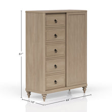 Load image into Gallery viewer, 5 Drawer Door Chest - Sand