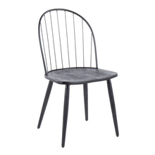 Load image into Gallery viewer, Riley - Industrial High Back Armless Chair (Set of 2) - Black
