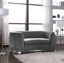 Load image into Gallery viewer, Julian - Loveseat with Chrome Base