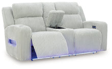 Load image into Gallery viewer, Forest Lake Power Reclining Loveseat with Console