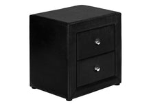 Load image into Gallery viewer, Nightstand, Storage Drawer Versatile Use, Upholstered, Transitional