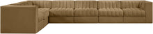 Load image into Gallery viewer, Rummi - Velvet Performance Fabric Upholstered 7 Piece Modular Sectional (With 3 Corner Chairs)