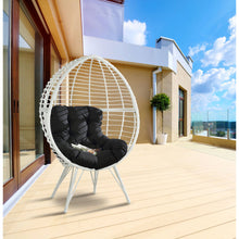 Load image into Gallery viewer, Galzed - Patio Lounge Chair - Black / White