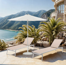 Load image into Gallery viewer, Fiji - Aluminum Patio Umbrella With Round White Base