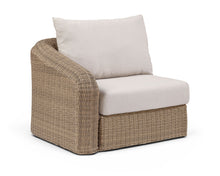 Load image into Gallery viewer, Seacrest - Olefin Water Resistant Fabric And Wicker Outdoor Patio Left Arm Chair