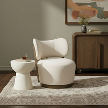 Load image into Gallery viewer, Elara - Velvet Upholstered Swivel Accent Chair - Stained Brown