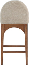 Load image into Gallery viewer, Waldorf - Chenille Stool With Brown Legs