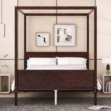 Load image into Gallery viewer, Canopy Platform Bed With Headboard And Footboard, Slat Support Leg