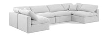 Load image into Gallery viewer, Indulge - Linen 6 Piece Modular U-Shaped Sectional - White