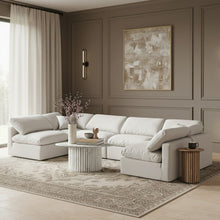 Load image into Gallery viewer, Indulge - Linen 6 Piece Modular U-Shaped Sectional - White