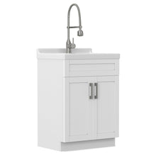 Load image into Gallery viewer, Hennessy - Deluxe Laundry Utility Sink And Cabinet