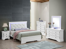 Load image into Gallery viewer, Bed With LED Light Accents Headboard
