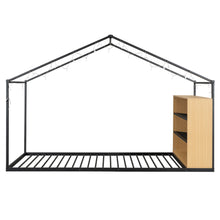 Load image into Gallery viewer, Bed House Frame With Shelves And Lights