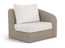 Load image into Gallery viewer, Seacrest - Olefin Water Resistant Fabric And Wicker Outdoor Patio Right Arm Chair