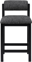 Load image into Gallery viewer, Roundhill - Fabric Counter Stool - Black Frame