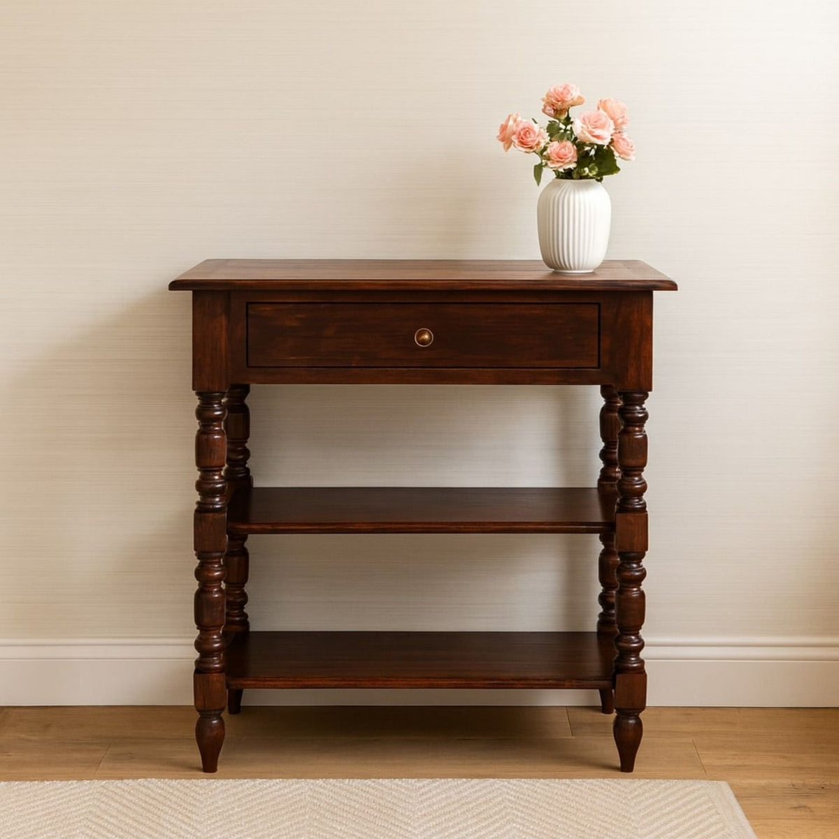 Turned Occasional Table - Brown - Ego Home Furniture