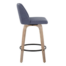 Load image into Gallery viewer, Toriano - Contemporary Fixed-Height Counter Stool & Swivel With Round Footrest (Set of 2)