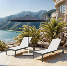 Load image into Gallery viewer, Fiji - Aluminum Patio Umbrella With Square White And Black Base