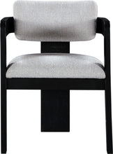 Load image into Gallery viewer, Sacha - Linen Dining Chair With Black Base (Set of 2)
