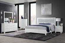 Load image into Gallery viewer, Luccia - 4 Piece Queen Bedroom Set (Queen Bed With LED, Dresser, Mirror, Nightstand) - White
