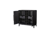 Load image into Gallery viewer, Ample Storage Bar Cabinet - Peppercorn