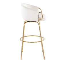 Load image into Gallery viewer, Claire - Contemporary / Glam Fixed Height Bar Stool (Set of 2) Round Footrest (Set of 2)
