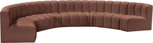 Load image into Gallery viewer, Arc - Faux Leather 8 Piece U-Shaped Modular Sofa