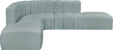Load image into Gallery viewer, Arc - Faux Leather 6 Piece Corner Modular Sofa