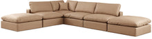 Load image into Gallery viewer, Comfy - 6 Piece Faux Leather Modular Sectional - Tan