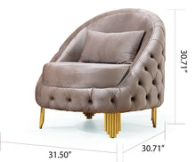Load image into Gallery viewer, Galaxy Home Vanessa Chair in Taupe - Ego Home Furniture