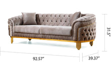 Load image into Gallery viewer, Galaxy Home Vanessa Sofa in Taupe - Ego Home Furniture