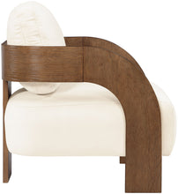 Load image into Gallery viewer, Cedra - Velvet Performance Fabric Upholstered Accent Chair - Brown Frame