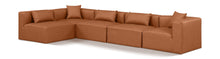 Load image into Gallery viewer, Cube - 5 Piece Modular Sectional - Cognac