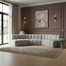 Load image into Gallery viewer, Arc - Boucle Fabric 5 Piece U-Shaped Modular Sofa