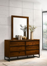 Load image into Gallery viewer, Reed - Mirror - Antique Coffee
