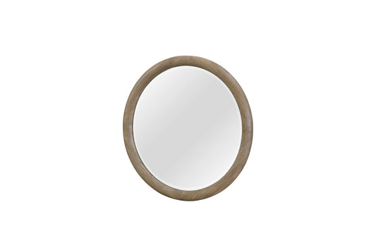 Pagosa - Round Mirror - English Knotty Oak