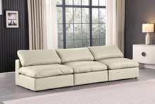 Load image into Gallery viewer, Comfy - Faux Leather Modular Armless Sofa 3 Seats