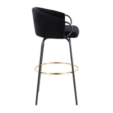 Load image into Gallery viewer, Claire - Contemporary / Glam Barstool With Footrest (Set of 2)