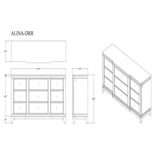 Load image into Gallery viewer, Adalid - Dresser With LED Light And Glittered Drawer Fronts - White