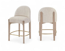 Load image into Gallery viewer, Torino - Counter Stool With Brushed Natural Base