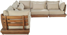 Load image into Gallery viewer, Mirella - 5 Piece Water Resistant Fabric Upholstered Outdoor Patio Modular Sectional