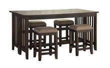 Load image into Gallery viewer, Lindsey - 5 Piece Drop Leaf Counter Set - Ebony / Beige