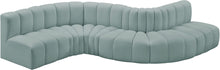 Load image into Gallery viewer, Arc - Faux Leather 6 Piece Curved Modular Sofa